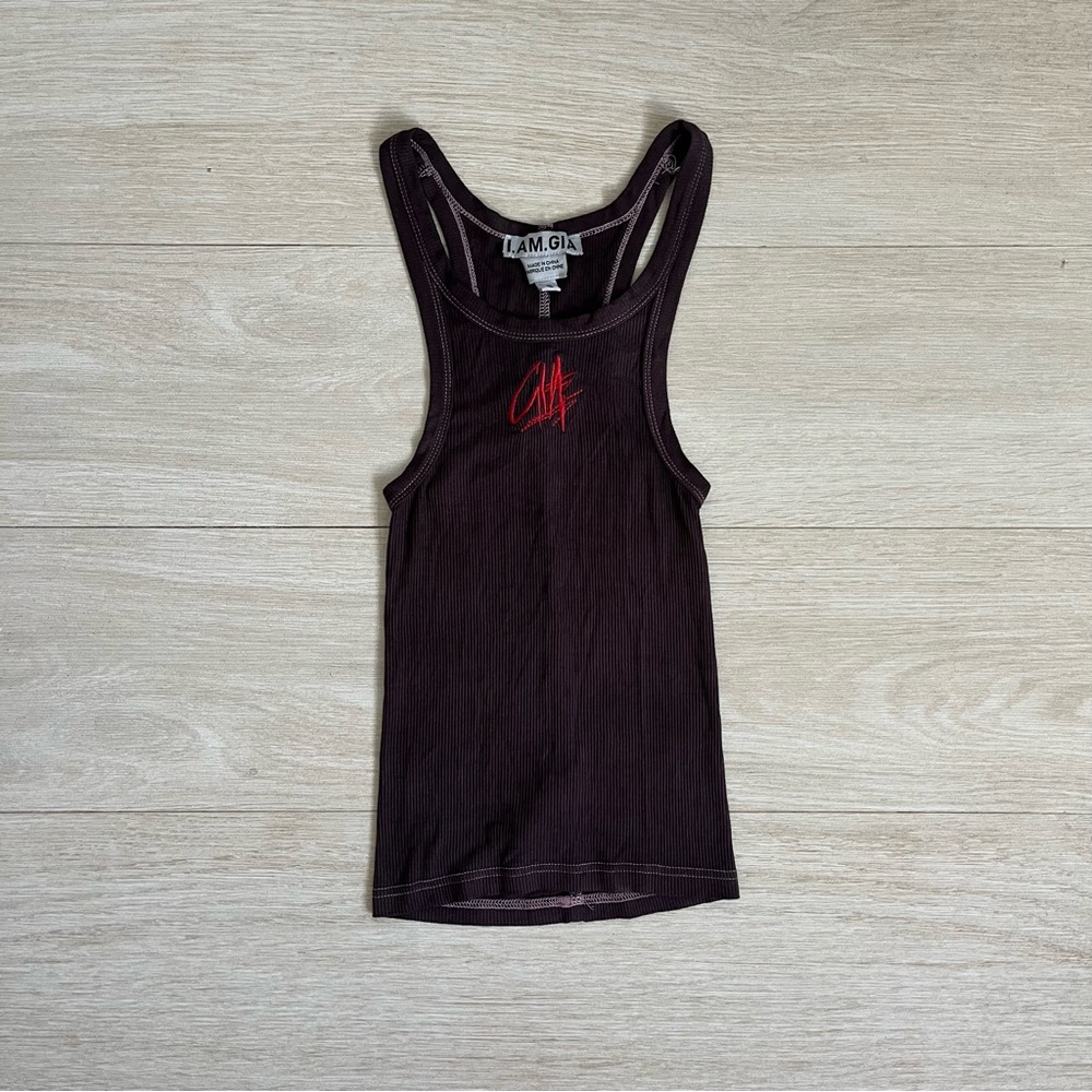 I.AM.GIA purple and red tank top. NWOT. Size Small.